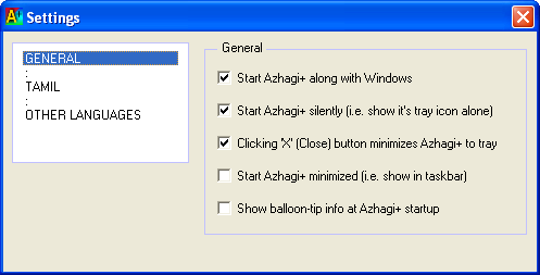 How to auto-start Azhagi+ along with Windows?